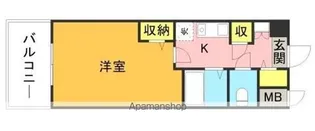 メゾン・ド・ヴィレ 大濠【4階】の間取り