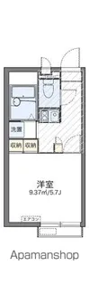 レオパレストリメゾン【2階】の間取り