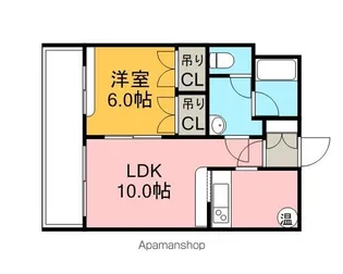シティーアルファー【402号室】の間取り