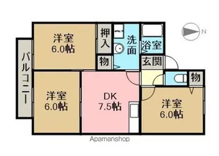 グリーンヒルズ・G【2階】の間取り