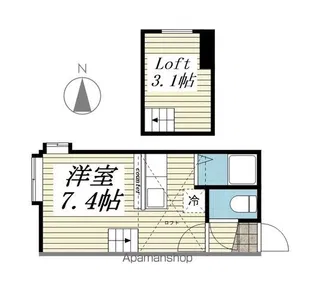 PLAZA IN 北32 A棟【203号室】の間取り