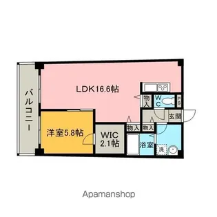 アーバンハイツ住乃江【909号室】の間取り