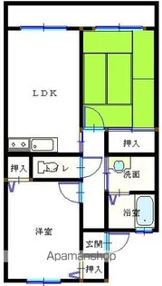 シャルマン高原【203号室】の間取り