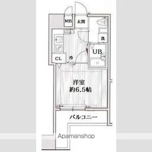グランド・ガーラ西麻布【10階】の間取り