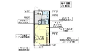 レオパレスひまわり【101号室】の間取り