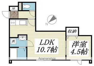 グレイス高砂【1階】の間取り