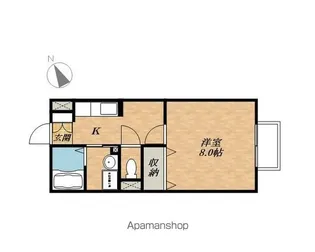 ボナール大澤Ⅱ【1階】の間取り