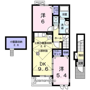 エターニティ イースト【2階】の間取り
