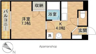 A−LIFE初生【2階】の間取り