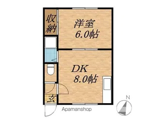レジデンス嶺【201号室】の間取り