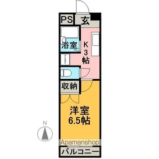 マウンティン本郷1K【3階】の間取り