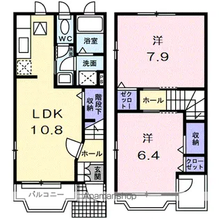 ヴィラ フィオーレ【1階】の間取り