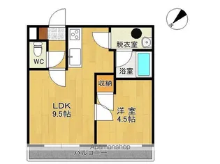 フォーレストインみなみ野【410号室】の間取り