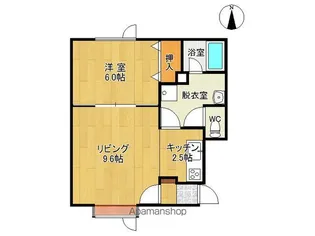 PLAIN−⑥【12号室】の間取り