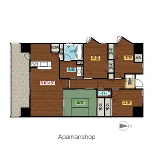 MFPRコート宮町【807号室】の間取り