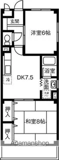 ハイツニュー大地【1階】の間取り