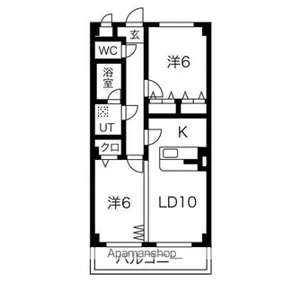 プリミエール如意申【3階】の間取り