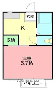 コスモハイツすぎな【2階】の間取り