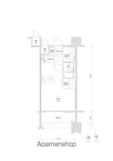 エンクレスト博多EXCEED【9階】の間取り