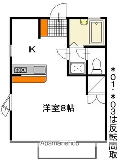 リバティパレス【103号室】の間取り