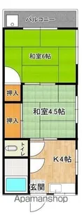 宮地マンション【3階】の間取り