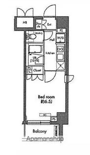 東京都新宿区早稲田鶴巻町【マンション】の間取り