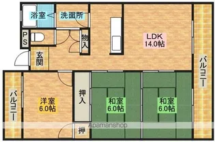 サンクレスト府中【202号室】の間取り