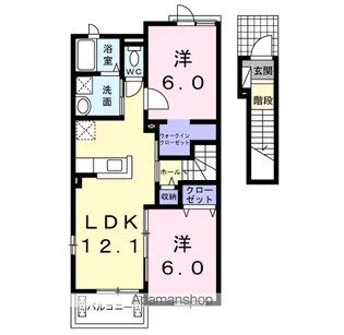 セレノ・アイ【2階】の間取り