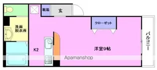 フェリズ茅ヶ崎【401号室】の間取り
