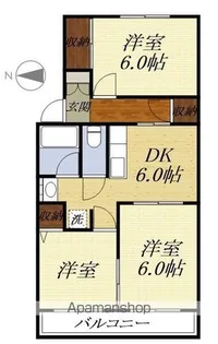 ヴィラナリー袋井【4階】の間取り
