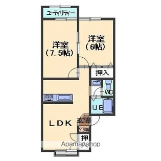 ASCOT.Y【3号室】の間取り