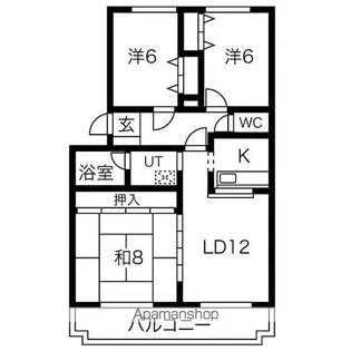 メゾンT&T【3階】の間取り