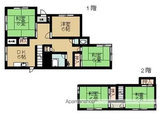 愛媛県今治市石井町3丁目【一戸建】の間取り