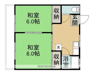 メゾン石川【201号室】の間取り
