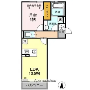ロイジェントパークス レイクタウン Ⅲ G【2階】の間取り