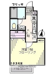 ブリッサ【1階】の間取り