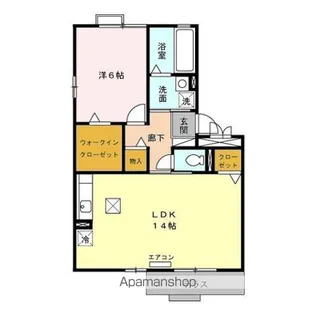 ロジュマン マエバラDEF【1階】の間取り