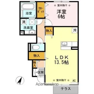 グランツ B【1階】の間取り