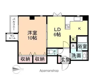 センチュリーハイツ奥田【4階】の間取り