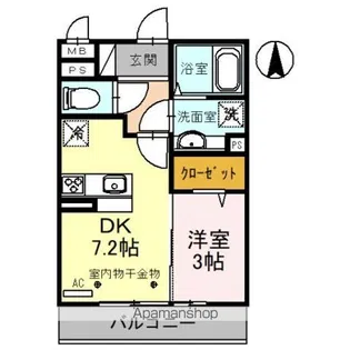ロンサールⅡ【3階】の間取り