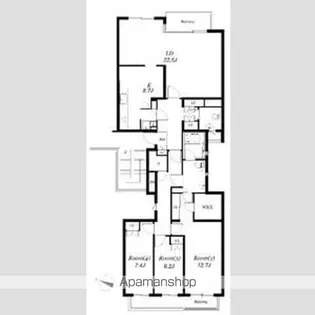 世田谷野毛レジデンス【2階】の間取り