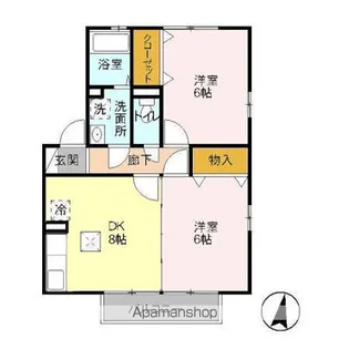 カハラ B【1階】の間取り