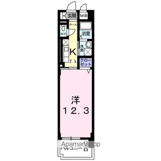 プラシード【3階】の間取り