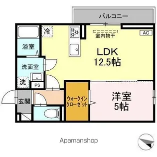 クリエ・ガーデン【3階】の間取り