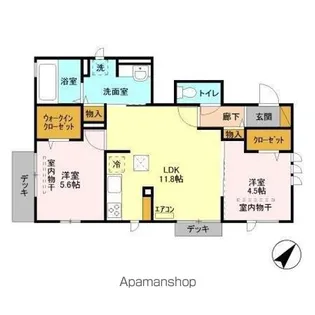 リベラーレ【1階】の間取り