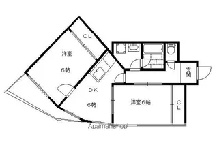 酒井産業ビル【3F号室】の間取り