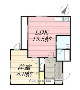 ラージヒル美園【302号室】の間取り