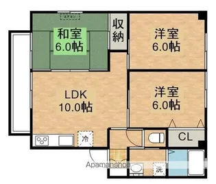 KJウイングA棟【2階】の間取り