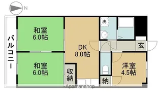 ルミエール緑【3階】の間取り