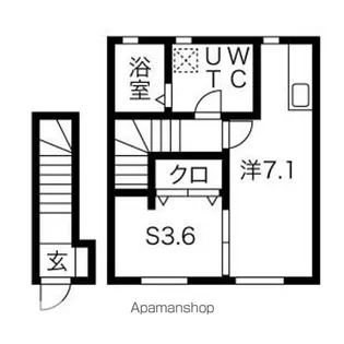 グランディール本通り【202号室】の間取り